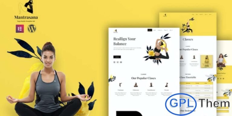 Mantrasana – Yoga Studio Elementor Template Kit Mantrasana is a modern and professional Elementor Template Kit designed for yoga studios, wellness centers, and fitness instructors. With its clean and serene design, Mantrasana allows you to create a fully responsive and visually appealing website quickly using Elementor.