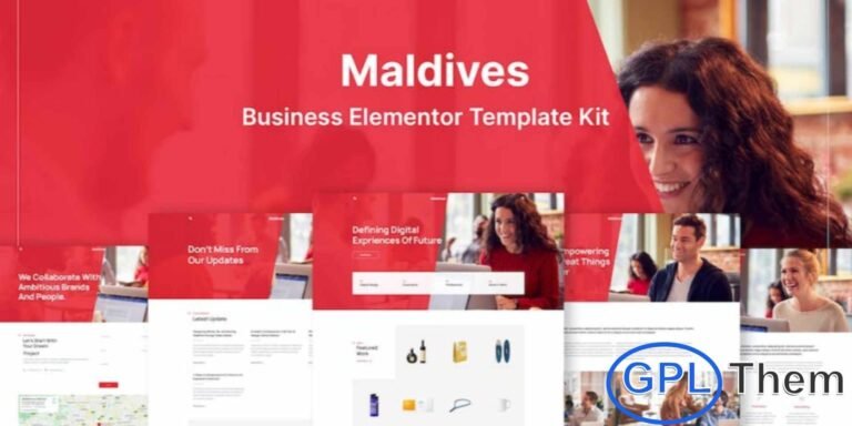 Maldives – Business & Agency Elementor Template Kit Maldives is a modern and elegant Elementor Template Kit designed for business agencies, startups, and professional service providers. With its clean and minimal design, Maldives helps you create a professional online presence that effectively showcases your team, services, and company achievements.