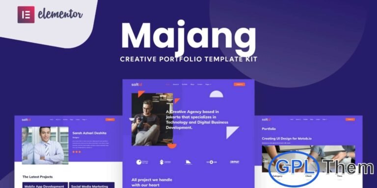 Majang – Personal Portfolio Elementor Template Kit Majang is a modern and professional Elementor Template Kit designed for personal websites, creative portfolios, and personal blogs. With its clean, minimal, and visually appealing design, Majang allows you to showcase your work, skills, and projects in a professional manner.