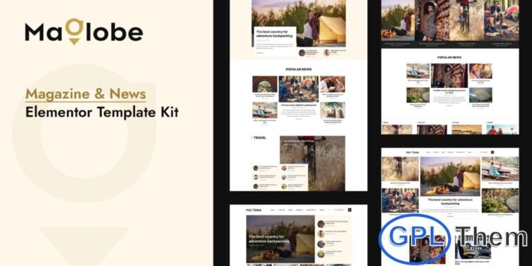 Maglobe – Magazine & News Elementor Template Kit Maglobe is a modern and professional Elementor Template Kit designed for magazines, news portals, blogs, and publishing websites. With its clean and visually appealing design, Maglobe allows you to share the latest news, technology updates, and trending stories with your audience.