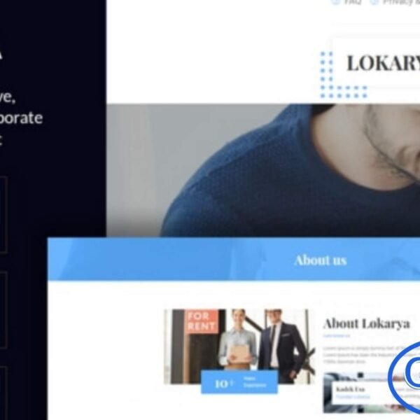 Lokarya – Real Estate Elementor Template Kit Lokarya is a modern and professional Elementor Template Kit designed specifically for real estate agencies, property listings, and real estate professionals. Featuring a clean, unique, and fully responsive design, Lokarya allows you to showcase properties, agents, and services in a visually appealing and user-friendly way.