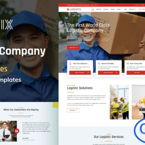 Logistix – Transportation, Courier & Logistic Company Elementor Template Kit Logistix is a modern and professional Elementor Template Kit crafted for transportation, courier, and logistic companies. Featuring 16 pre-designed page and section templates, Logistix allows you to build a responsive and visually appealing website to showcase your services, fleet, and client solutions.