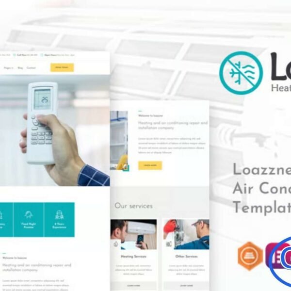 Loazzne – Heating & Air Conditioning Services Elementor Template Kit Loazzne is a professional Elementor Template Kit designed for heating, ventilation, and air conditioning (HVAC) service providers. With a modern, clean, and fully responsive design, Loazzne allows you to showcase your services, team, and service areas effectively.