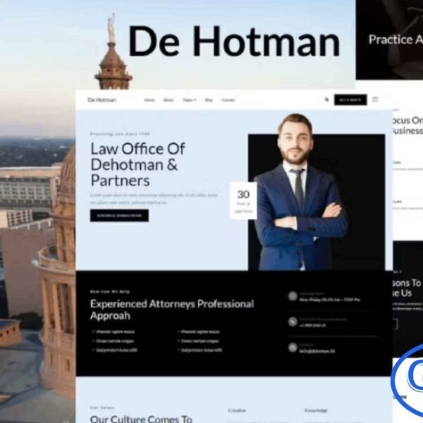 Lawtarro – Attorney & Law Firm Elementor Template Kit Lawtarro is a modern and professional Elementor Pro Template Kit specifically designed for law firms, attorneys, and legal service providers. With 10+ elegantly crafted pre-built templates, it offers a clean, simple, and contemporary design to showcase your services, team, and achievements effectively.