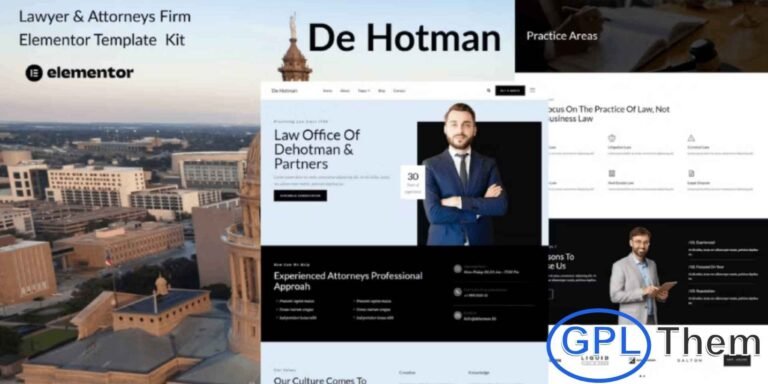 Lawtarro – Attorney & Law Firm Elementor Template Kit Lawtarro is a modern and professional Elementor Pro Template Kit specifically designed for law firms, attorneys, and legal service providers. With 10+ elegantly crafted pre-built templates, it offers a clean, simple, and contemporary design to showcase your services, team, and achievements effectively.