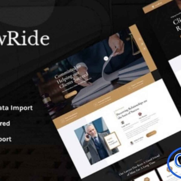Lawride – Lawyer & Law Firm Elementor Template Kit Lawride is a modern and professional Elementor Template Kit crafted for lawyers, law firms, and legal service providers. It includes a variety of elements to effectively introduce law offices, showcase legal services, and present your team of lawyers. Fully responsive and optimized for all devices and modern browsers, Lawride ensures your website looks polished and professional everywhere.