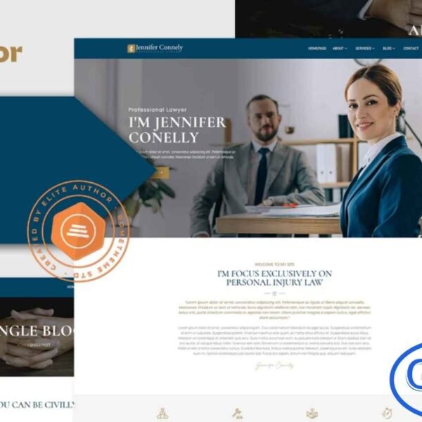 Lawin – Lawyer & Attorney Personal Portfolio Elementor Template Kit Lawin is a fully responsive and modern Elementor Template Kit designed for lawyers, attorneys, and legal professionals who want to showcase their personal portfolio, services, and expertise. With a clean and professional design, Lawin makes it easy to create an impressive online presence without any coding knowledge.