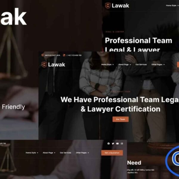 Lawak – Legal & Lawyer Services Elementor Template Kit Lawak – Legal & Lawyer Services Elementor Template Kit is a premium collection of layouts designed for Elementor Pro, perfect for lawyers, law firms, and legal service providers. This versatile and modern template kit helps you create a professional, clean, and fully responsive website, optimized for performance and search engines.