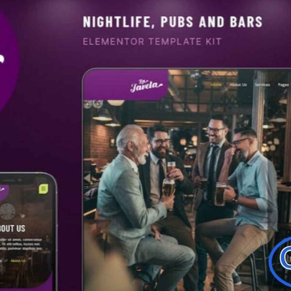 LaJavela – Bar, Nightlife & Pub Elementor Template Kit LaJavela is a stylish and modern Elementor Template Kit crafted for Bars, Nightlife venues, Pubs, Cafes, Beer Houses, Restaurants, and related businesses. Designed to create a captivating online presence, this kit combines elegance with functionality, offering a fully responsive and retina-ready layout.