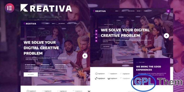 Krativa – Creative & Digital Agency Services Elementor Template Kit Krativa is a sleek and modern Elementor Template Kit crafted for creative studios, digital agencies, marketing firms, and business service providers. Built with Elementor Pro, this kit offers clean, professional layouts that are easy to customize and perfect for showcasing your agency’s services, portfolio, and team.