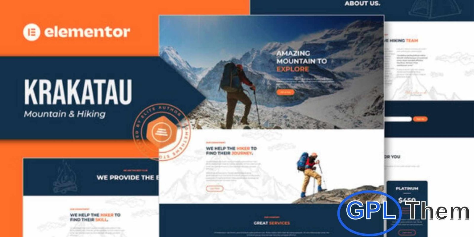 Krakatau – Mountain & Hiking Elementor Template Kit Krakatau – Mountain & Hiking Elementor Template Kit Krakatau is a modern and stylish Elementor Template Kit designed for mountain adventure, hiking clubs, outdoor enthusiasts, and travel websites. With its clean and dynamic layout, it allows you to showcase hiking tours, destinations, and outdoor activities in a visually appealing way.