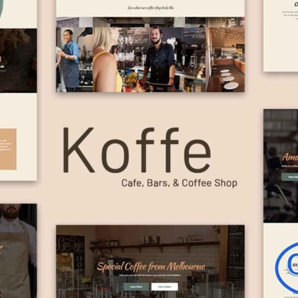 Koffe – Cafe & Coffee Shop Elementor Template Kit Koffe is a stylish and modern Elementor Template Kit crafted for cafes, coffee shops, bars, and related businesses. With its clean and responsive design, this kit ensures your website looks perfect on all devices. Featuring 10 beautifully designed page and section templates, Koffe allows you to build a professional online presence quickly and effortlessly—no coding required.