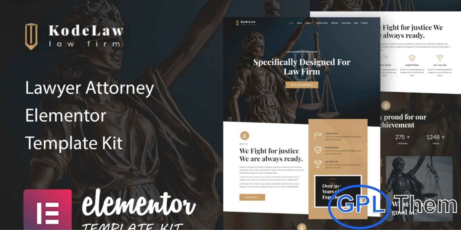 Kodelaw – Lawyer Attorney Elementor Template Kit Kodelaw – Lawyer & Attorney Elementor Template Kit Kodelaw is a professionally designed Elementor Template Kit built specifically for lawyers, attorneys, and law firms. This template kit helps you create a modern, trustworthy, and fully responsive website using the powerful Elementor Page Builder for WordPress.