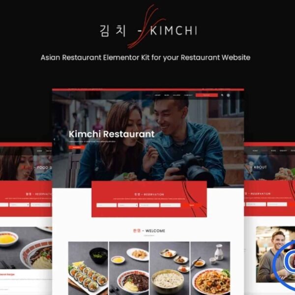 Kimchi – Asian Restaurant & Cafe Elementor Template Kit Kimchi is a stylish and modern Elementor Template Kit designed specifically for Asian restaurants, cafes, and food businesses. Its elegant color palette and contemporary layout perfectly capture the essence of Asian culinary culture while maintaining a professional web design. Built with WordPress, Elementor, and the lightweight Hello theme, Kimchi ensures fast performance and seamless customization.