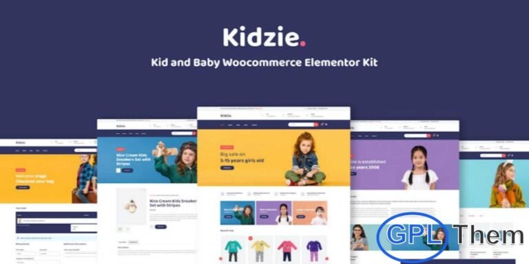 Kidzie – Baby & Kids E-Commerce Elementor Template Kit Kidzie is a cute, colorful, and modern Elementor Template Kit designed for baby and kids’ fashion e-commerce websites. Perfect for online stores selling children’s clothing, footwear, toys, accessories, and more, this kit offers a clean and cheerful layout that enhances the shopping experience.