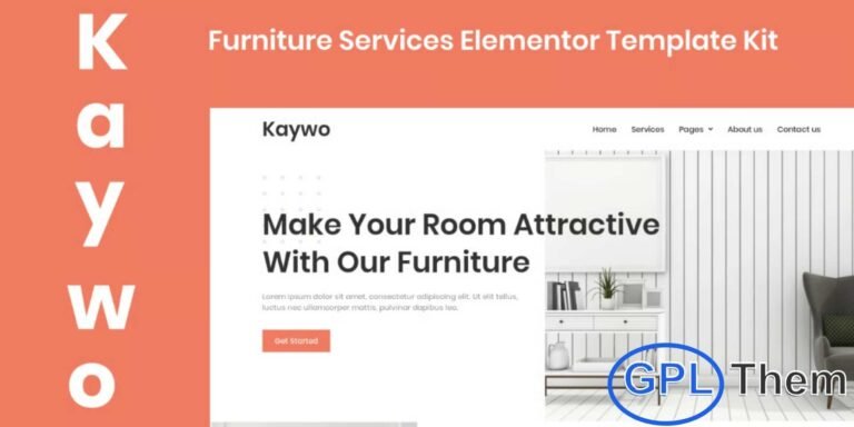 Kaywo – Furniture Services Elementor Template Kit Kaywo is a modern and stylish Elementor Template Kit designed for furniture manufacturers, interior designers, and home decor businesses. With its elegant and contemporary design, this kit helps you showcase your furniture services and products in a professional and visually appealing way.