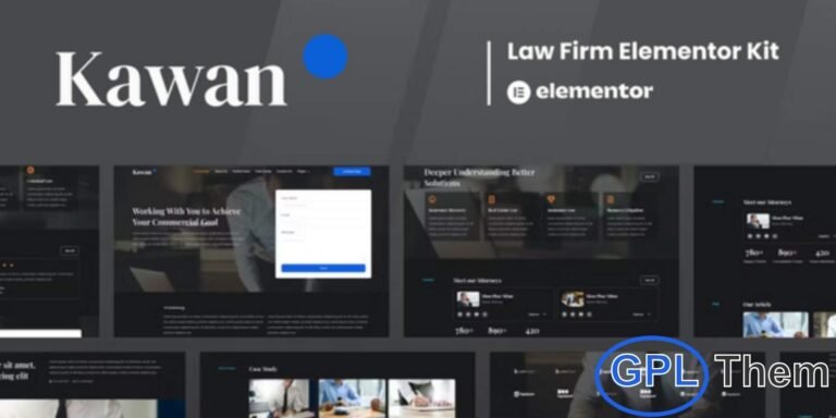 Kawan – Law Firm Elementor Template Kit Kawan is a professional and modern Elementor Template Kit crafted for law firms, attorneys, legal advisors, and corporate agencies. Designed with precision, it allows you to showcase your services, expertise, and achievements in a polished and credible way. This template kit is fully responsive, SEO-optimized, and built using the Elementor Page Builder for easy customization—no coding required.