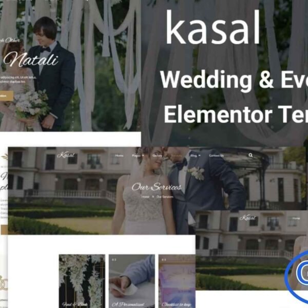 Kasal – Wedding & Event Planner Elementor Template Kit Kasal is a beautifully designed Elementor Template Kit perfect for wedding planners, event organizers, photographers, and designers who want to build an elegant and professional online presence. With its clean and modern layout, Kasal makes it easy to showcase your services, portfolio, and client testimonials in style.