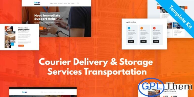 Kargo – Delivery & Storage Elementor Template Kit Kargo is a premium Elementor Template Kit crafted for modern delivery, logistics, and storage businesses. Designed with a bright and professional layout, it’s ideal for trucking agencies, transport companies, freight services, and package delivery firms.