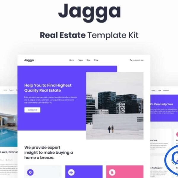Jagga – Real Estate Elementor Template Kit Jagga is a modern and minimalist Elementor Template Kit designed for real estate websites, property agents, brokers, real estate consultants, investment advisors, and corporate property businesses. With a clean and trendy design, this template kit provides everything you need to create a professional and visually appealing real estate website.