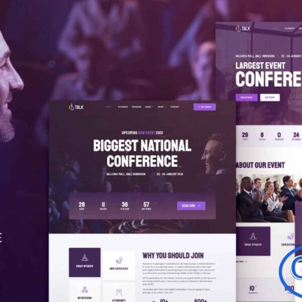 iTalk – Event & Conference Elementor Template Kit iTalk is a modern and professional Elementor Template Kit designed for events, conferences, webinars, summits, and meetings. With a clean and fully functional design, iTalk allows you to create a WordPress website without any coding. The template kit is fully responsive, retina-ready, and includes essential features such as schedule templates, speaker profiles, session listings, and event details.