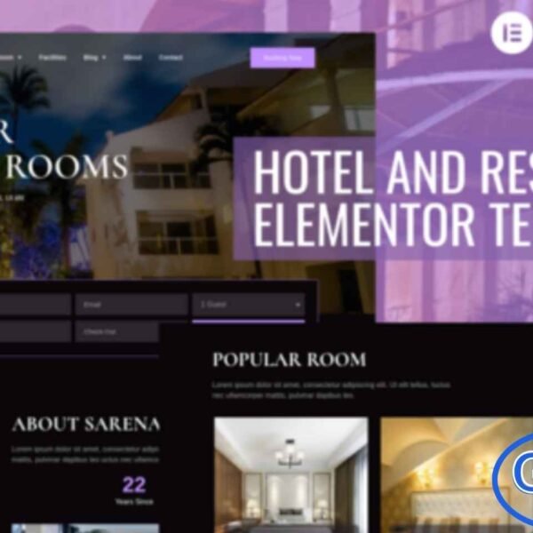 Sarena – Hotel & Resort Elementor Template Kit Sarena is a modern and elegant Elementor Template Kit designed for hotels, resorts, guesthouses, and hospitality businesses. With a contemporary design and fully responsive layout, this template kit allows you to showcase your accommodations, amenities, and services professionally.