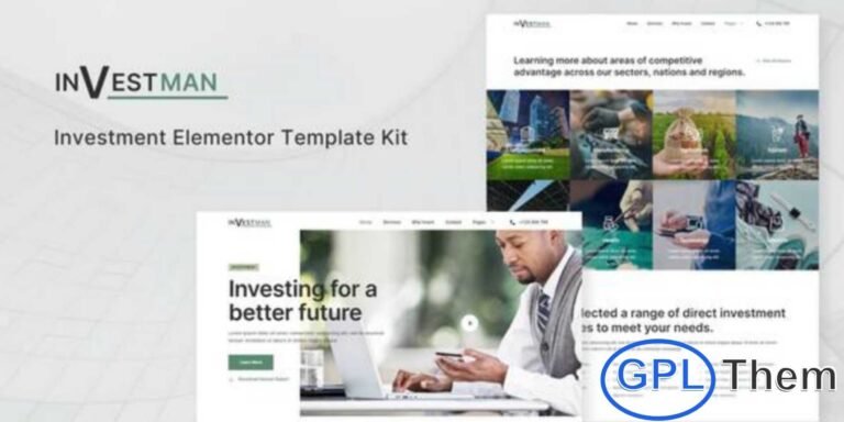 Investman – Investment Consultant Elementor Template Kit Investman is a professional and modern Elementor Template Kit designed for investment consultants, financial advisors, finance firms, and consulting businesses. Featuring a clean and elegant design, this template kit allows you to create a professional online presence to showcase services, expertise, and client solutions.