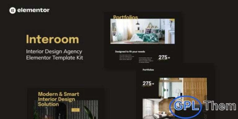 Interoom – Interior Design & Architecture Elementor Template Kit Interoom is a modern and professional Elementor Template Kit designed for interior designers, architects, home design studios, and interior design agencies. Featuring clean, minimalist layouts, this template kit helps you showcase your projects, services, and portfolio with elegance and style. Built for Elementor Pro, Interoom offers an easy-to-use, fully customizable design that allows you to create a visually stunning interior design website without any coding.