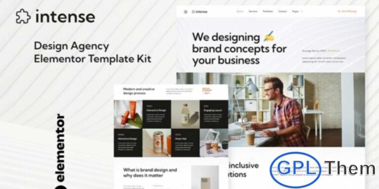 Intense – Creative Digital Agency Services Elementor Template Kit Intense is a modern and professional Elementor Template Kit designed for digital agencies, creative studios, and service-based businesses. Featuring a clean and sleek layout, this template kit allows you to showcase services such as web design, advertising, video production, branding, and social media marketing effectively.
