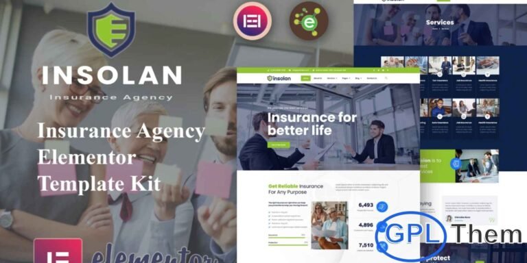Insolan – Insurance Agency Elementor Template Kit Insolan is a professional Elementor Template Kit designed for insurance agencies, financial advisors, consulting firms, and law or tax service providers. Ideal for both individual and corporate clients, this template kit allows you to showcase insurance plans, financial services, and advisory solutions in a clean and modern layout.