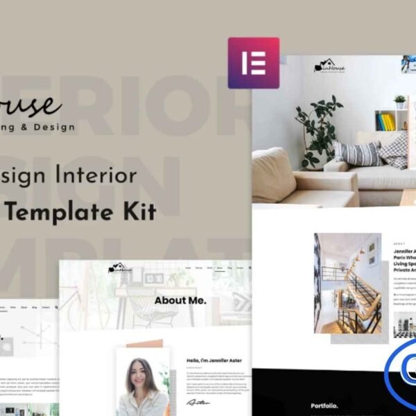 Inhouse – Modern Design Interior Elementor Template Kit Inhouse is a modern and stylish Elementor Template Kit designed for architects, interior and exterior designers, and real estate websites. Each template is thoughtfully crafted to provide full control and flexibility, allowing you to showcase your projects, services, and portfolio with a professional and elegant design.