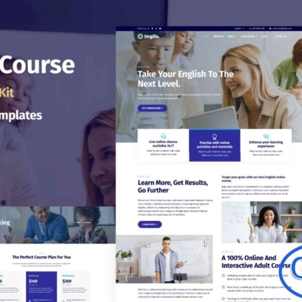 Inglis – Language Course WordPress Elementor Template Kit Inglis is a modern and professional Elementor Template Kit designed for language schools, tutoring centers, and online course providers. Perfect for English, French, or other language classes, this template kit allows you to showcase courses, instructors, schedules, and enrollment options in a clean and engaging layout.