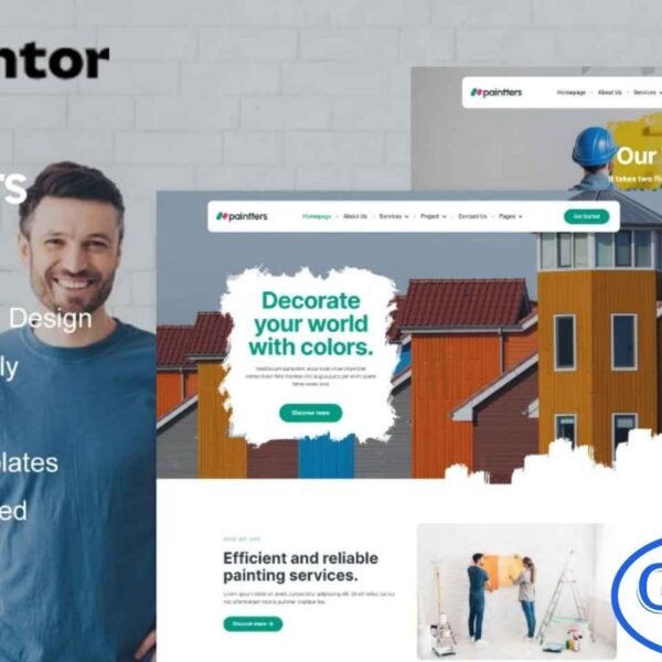 Paintters – Painting Service Elementor Template Kit Paintters is a modern and professional Elementor Template Kit designed specifically for painting service websites. Perfect for businesses offering home painting, interior painting, exterior painting, furniture painting, wallpapering, or other painting-related services.