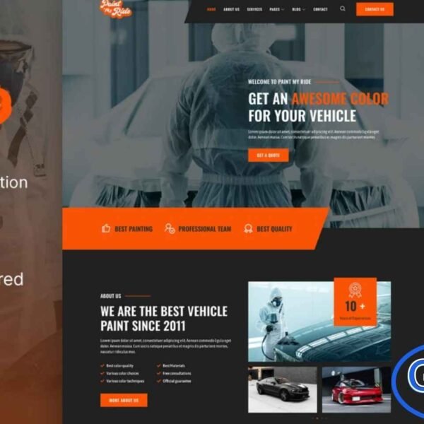 PaintMyRide – Car Painting & Modification Elementor Template Kit PaintMyRide is a sleek and modern Elementor Template Kit designed for car painting, auto restoration, vehicle modification, car repair, washing, and detailing services. This kit provides a professional and visually appealing layout that highlights your services effectively.