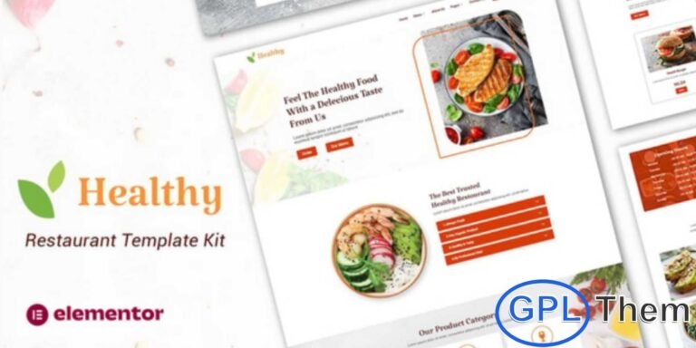 Healthy – Restaurant Elementor Template Kit Healthy is a stylish and modern Elementor Template Kit crafted for restaurants, organic food cafes, healthy eateries, and catering businesses. Designed with a focus on freshness and simplicity, it allows personal chefs or restaurant owners to beautifully showcase their menus, services, and brand story. The kit features a clean, fully responsive design that ensures your website looks perfect on all devices. With Elementor’s drag-and-drop builder, customization is quick and effortless, helping you create a professional online presence in minutes.