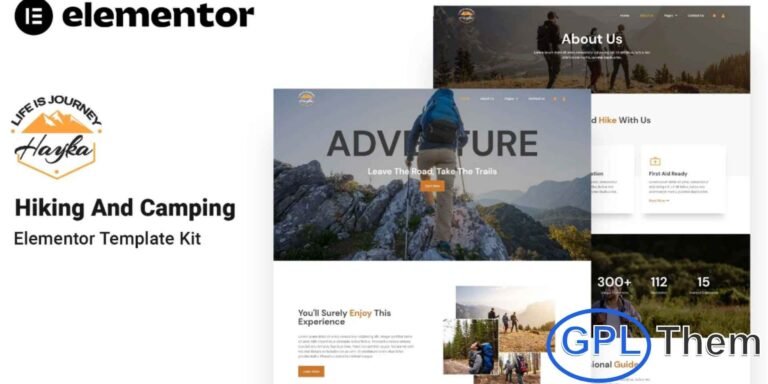 Hayka – Hiking & Camping Elementor Template Kit Hayka is a modern and adventurous Elementor Template Kit crafted specifically for hiking, camping, outdoor adventure, and travel-related websites. Built with the Elementor Page Builder plugin, Hayka helps you create a stunning and professional online presence without any coding skills.
