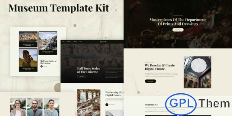 Ozeum – Modern Art Gallery & Museum Elementor Template Kit Ozeum is a sleek and modern Elementor Template Kit crafted for art galleries, museums, and exhibition websites. With its clean and functional design, it’s perfect for showcasing art collections, hosting virtual exhibitions, promoting events, or running an online museum shop.