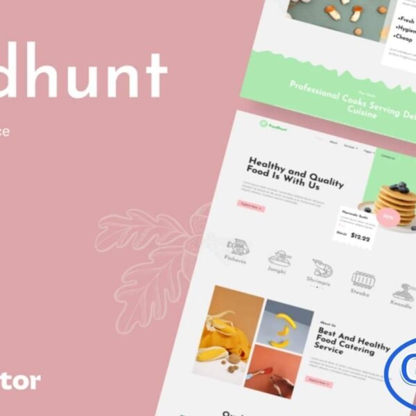 Foodhunt – Food Catering Service Elementor Template Kit Foodhunt is a professionally designed Food Catering Service Elementor Template Kit created using the free version of Elementor. This kit includes 10 beautifully crafted and unique page layouts, making it easy to build a polished and professional website for catering services, food businesses, events, or culinary brands.