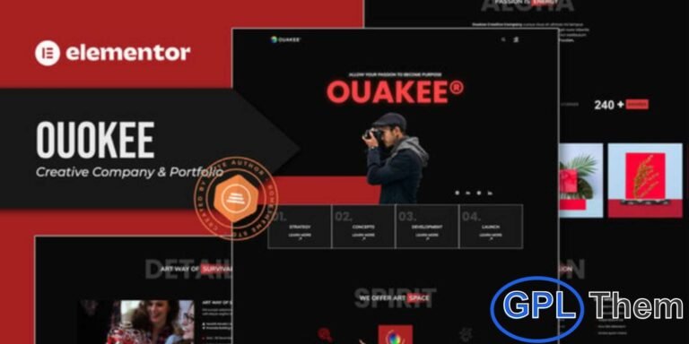 Ouakee – Creative Company & Professional Portfolio Elementor Template Kit Ouakee is a versatile Elementor Template Kit designed for creative agencies, businesses, professionals, and service providers who want to showcase their work and services in a professional and modern way.