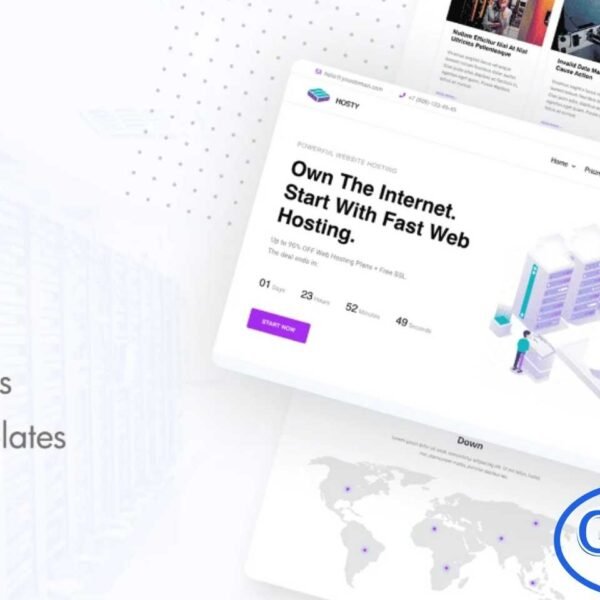 Hosty – Hosting Services Elementor Template Kit Hosty is a modern and professional Elementor Template Kit designed for web hosting companies, domain providers, reseller hosting businesses, and cloud service providers. Perfect for showcasing hosting plans, email hosting, WordPress hosting, and other tech services, this template kit features highly customizable elements to create a unique and functional website.