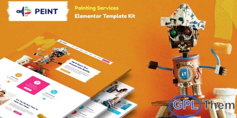 Peint – Painting Services Elementor Template Kit Peint is a professional Painting Services Elementor Template Kit designed to help you build a high-quality website quickly and effortlessly using the Elementor Page Builder for WordPress. With around 28 pre-built sections, this kit is ideal for painting companies, home improvement services, wall coating specialists, and renovation businesses.