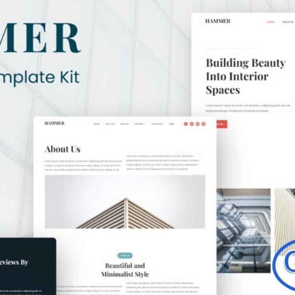 Hammer – Minimal Architecture Elementor Template Kit Hammer is a sleek and modern Elementor Template Kit designed specifically for architecture firms, interior design studios, and construction professionals. With its clean and minimalist aesthetic, this kit helps you showcase your projects, services, and portfolio with elegance and clarity.