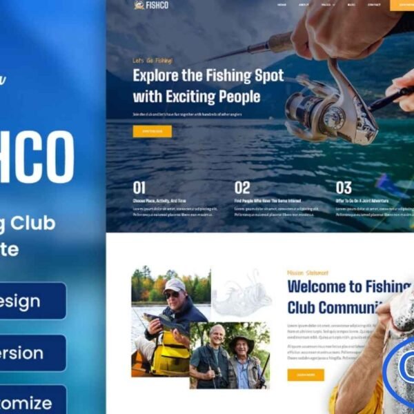 Fishco – Fishing & Hunting Club Elementor Template Kit Fishco is a professionally designed Elementor Template Kit crafted for fishing clubs, hunting clubs, and outdoor activity communities. Its clean, modern layout makes it an excellent choice for travel blogs, fishing tour agencies, sports clubs, and adventure-focused websites. The template kit delivers a visually appealing design paired with powerful functionality to help your site capture attention and deliver a smooth user experience.