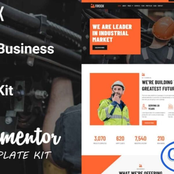 Firoox – Industrial Business Elementor Template Kit Firoox is a powerful and flexible Industrial Business Elementor Template Kit designed to help you build a professional industrial or manufacturing website with ease. Featuring modern layouts and clean styling, this kit is perfect for factories, engineering firms, construction companies, and industrial service providers. It is fully optimized for the free Hello Elementor theme and compatible with most Elementor-supported themes.