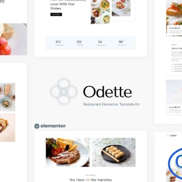 Odette – Restaurant Elementor Template Kit Odette is a modern and clean Elementor Template Kit designed for restaurants, cafes, bakeries, fast food outlets, seafood restaurants, catering services, and other food-related businesses. With a fully responsive layout and a sleek, professional design, Odette makes it easy to showcase your menu, services, and promotions.