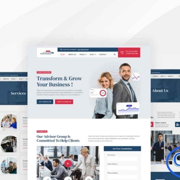 Finconsult – Financial Consulting Elementor Template Kit Finconsult is a professionally designed Elementor Template Kit tailored for finance, accounting, business planning, consulting, insurance, loan services, and tax advisory firms. Built for creating modern and trustworthy business websites, this kit offers 25+ beautifully crafted page templates that make it easy to showcase your services and expertise.