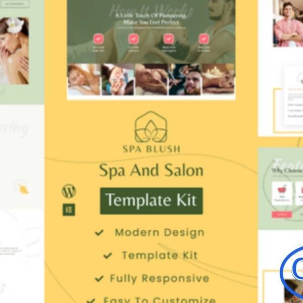 Spa Blush – Beauty Massage & Wellness Elementor Template Kit Spa Blush is a modern and beautifully designed Elementor Template Kit perfect for creating stunning websites for beauty salons, massage centers, spas, and wellness businesses. With its elegant layouts and premium visual assets, this kit gives you a strong, branded head start on your next project.