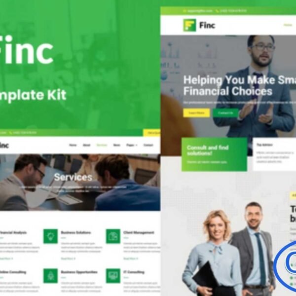 Finc – Business & Financial Elementor Template Kit Finc is a versatile and professionally designed Elementor Template Kit perfect for business, finance, and corporate service websites. Each template is meticulously crafted to provide maximum flexibility, allowing you to tailor every section to match your brand with ease.
