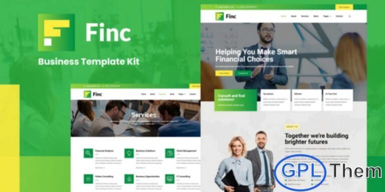 Finc – Business & Financial Elementor Template Kit Finc is a versatile and professionally designed Elementor Template Kit perfect for business, finance, and corporate service websites. Each template is meticulously crafted to provide maximum flexibility, allowing you to tailor every section to match your brand with ease.