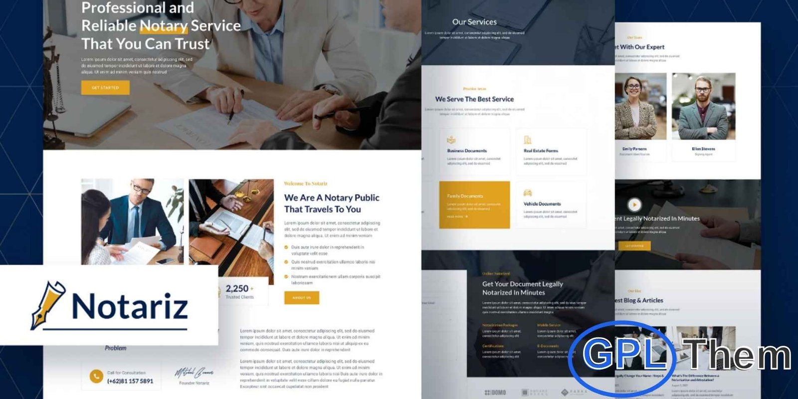 Notariz – Notary Public & Legal Services Elementor Template Kit Notariz – Notary Public & Legal Services Elementor Template Kit Notariz is a clean, modern, and fully optimized Elementor Template Kit designed to help you build a professional WordPress website for Notary Public and Legal Service providers. With 16+ beautifully crafted templates, this kit offers a seamless way to create a polished online presence without any coding. The design is creative, responsive, and retina-ready, ensuring your website delivers a flawless user experience on all devices.